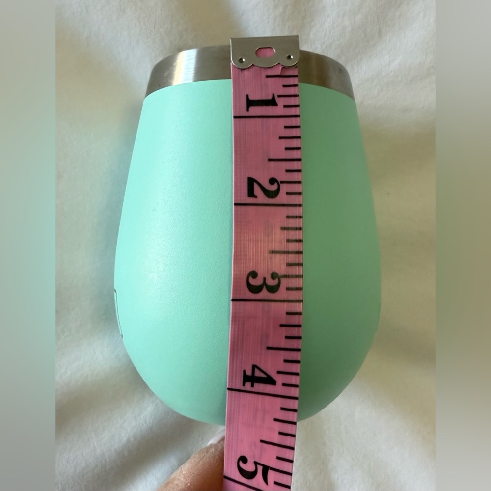 YETI Rambler 10 oz Wine Tumbler Vacuum Insulated Stainless Steel Seafoam - Picture 5 of 6
